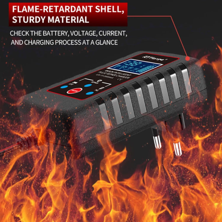 RJtianye 6V/12V ASE Adapter Cable Car Motorcycle Lawn Mower Battery Charger(EU Plug) - Battery Charger by RJtianye | Online Shopping South Africa | PMC TechLife | Buy Now Pay Later Mobicred