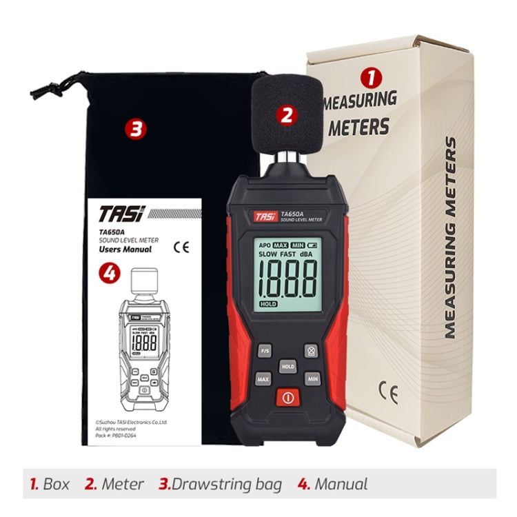 TASI TA650A Decibel Detector House Volume Tester Noise Meter - free shipping - PMC TechLife - Order now!
