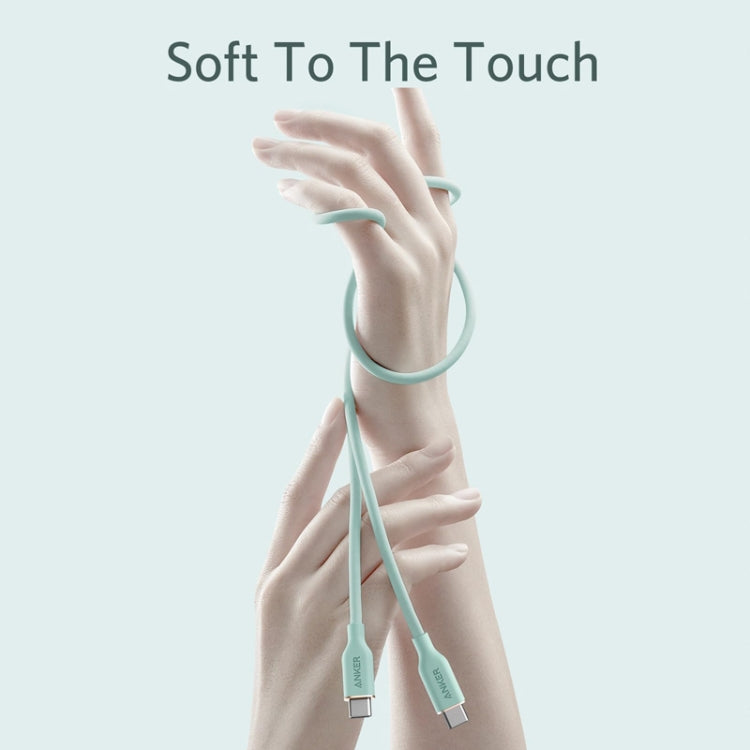 ANKER A8553 Powerline III 1.8m Skin Friendly Dual Type-C Data Cable PD100W Fast Charging Cable(Black) - free shipping - PMC TechLife - Order now!