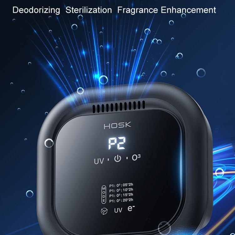 HOSK XT-01 UV Pet Air Purifier Household Deodorant Ozone Generator, Size: Charging(Black) - free shipping - PMC TechLife - Order now!