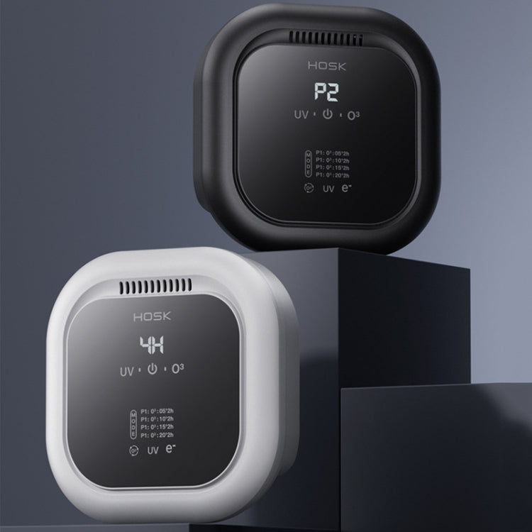 HOSK XT-01 UV Pet Air Purifier Household Deodorant Ozone Generator, Size: Charging(Black) - free shipping - PMC TechLife - Order now!