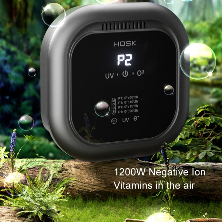 HOSK XT-01 UV Pet Air Purifier Household Deodorant Ozone Generator, Size: Charging(Black) - free shipping - PMC TechLife - Order now!