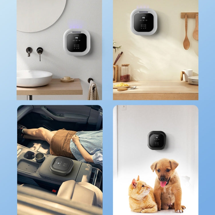 HOSK XT-01 UV Pet Air Purifier Household Deodorant Ozone Generator, Size: Charging(Black) - free shipping - PMC TechLife - Order now!