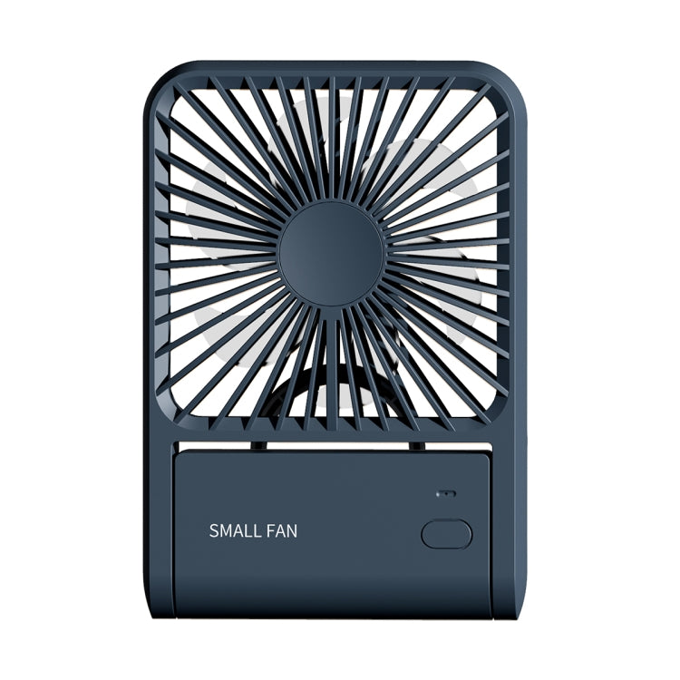 HX-123 USB Charging Wall-mounted Desktop Folding Thin and Light Small Fan(Blue) - Electric Fans by PMC Jewellery | Online Shopping South Africa | PMC Jewellery | Buy Now Pay Later Mobicred