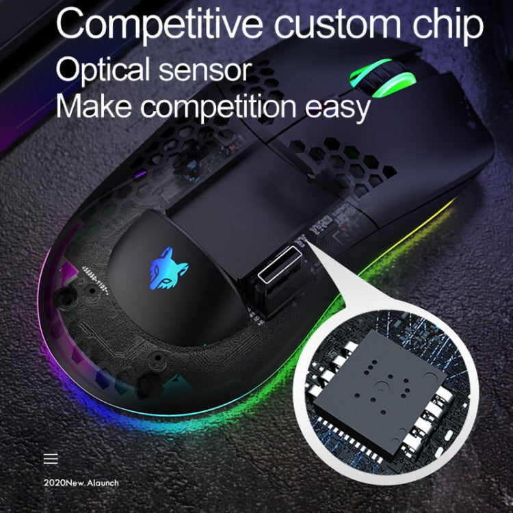 XUNSVFOX XYH80 Hollow Hole Rechargeable Wireless Gaming Mouse RGB Light Computer Office Mouse(White) - Wireless Mice by XUNSVFOX | Online Shopping South Africa | PMC Jewellery | Buy Now Pay Later Mobicred