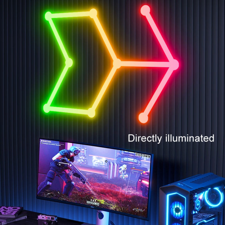 JSK-P26 Smart WiFi Bluetooth Version RGB Direct Illumination Phantom Splicing Light, Support Amazon Alexa / Google Assistant / DuerOS, Style: 9 Sections+EU Plug Adapter(White) - Novelty Lighting by PMC TechLife | Online Shopping South Africa | PMC TechLife | Buy Now Pay Later Mobicred