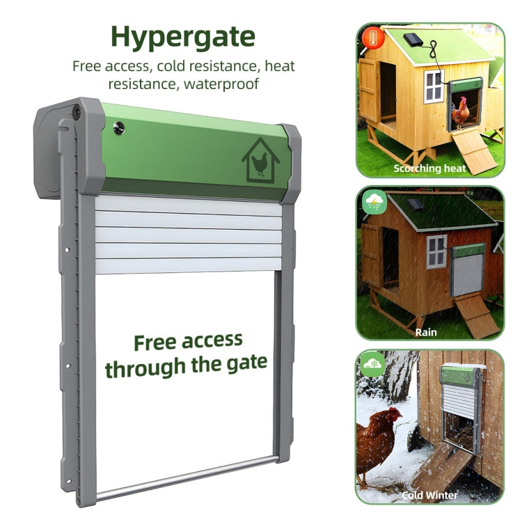 Solar Powered Automatic Chicken Coop Door 4 Modes Automatic Chicken Door with Remote Control - Pet Screen Doors by PMC TechLife | Online Shopping South Africa | PMC TechLife | Buy Now Pay Later Mobicred