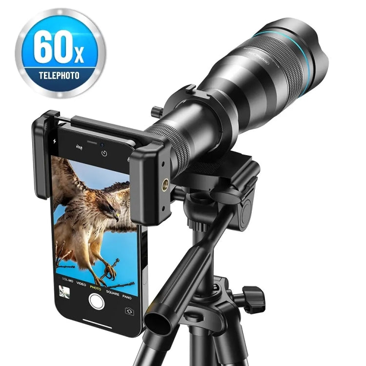 APEXEL 60X Smartphone Telescope Lens With Extendable Tripod Set - free shipping - PMC Jewellery - Order now!