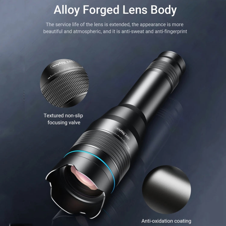 APEXEL 60X Smartphone Telescope Lens With Extendable Tripod Set - free shipping - PMC Jewellery - Order now!