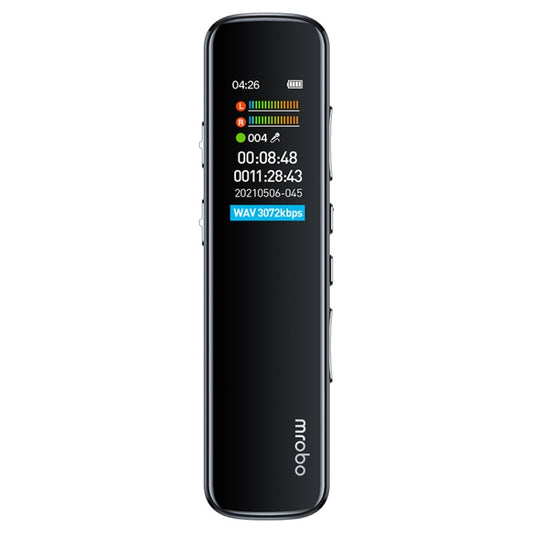 Mrobo RV-19 0.96-inch HD Screen 3D Noise Reduction Recording Pen Music Player, Capacity: 32GB(Black) - Recording Pen by Mrobo | Online Shopping South Africa | PMC Jewellery | Buy Now Pay Later Mobicred