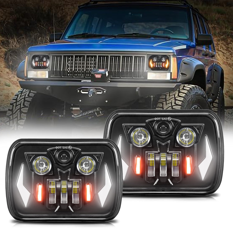 7-Inch Mechanic Car Modified Headlights For Wrangler(R16) - LED Headlamps by PMC Jewellery | Online Shopping South Africa | PMC Jewellery | Buy Now Pay Later Mobicred