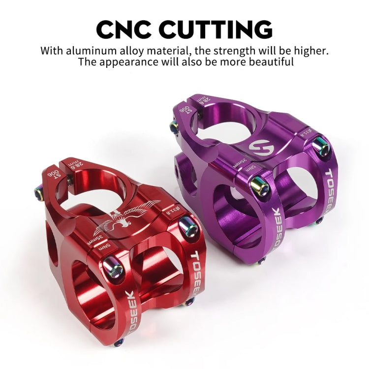 TOSEEK 35mm Aluminum Alloy Stem Bicycle Modification Accessories, Color: Orange - free shipping - PMC TechLife - Order now!