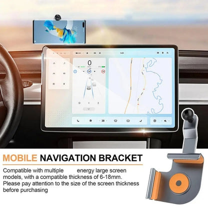 Car Screen Phone Holder Base For Tesla Model 3 And Other Models, Model: Base + Magnetic Stand - Car Holders by PMC Jewellery | Online Shopping South Africa | PMC Jewellery | Buy Now Pay Later Mobicred