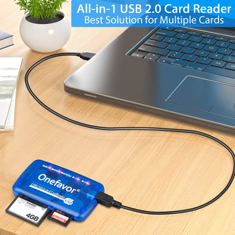 Onefavor All-In-One Card Reader Support SM / XD / SD / MMC / MS / CF Card, Model: Card Reader -  by Onefavor | Online Shopping South Africa | PMC Jewellery | Buy Now Pay Later Mobicred