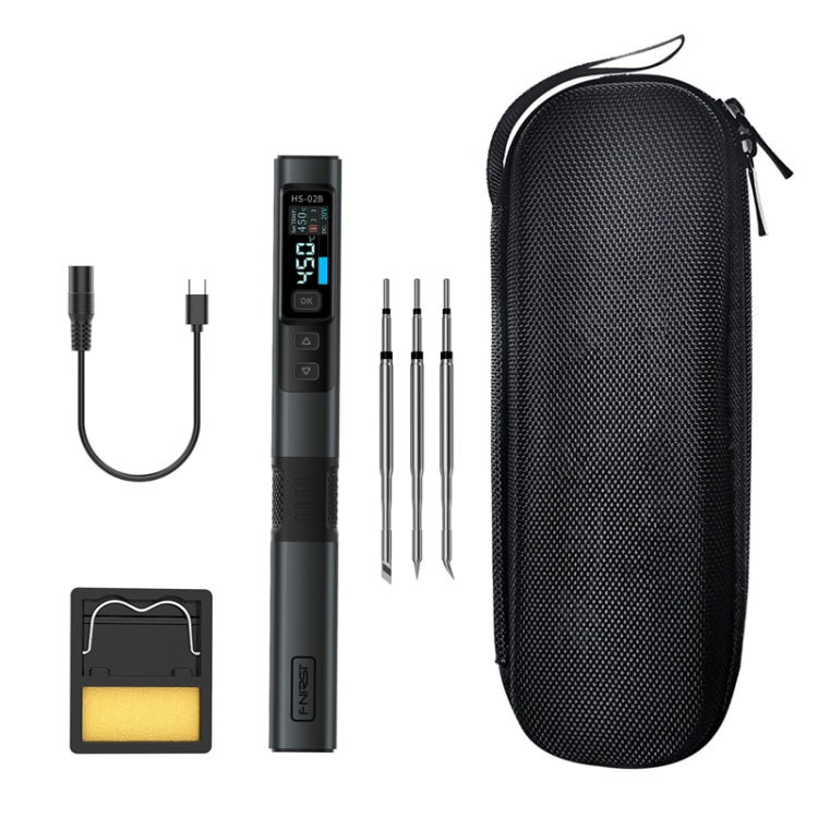 FNIRSI Portable Constant Temperature Soldering Iron Set, Model: HS-02B Standard 3 Head - free shipping - PMc TechLife - Order now!
