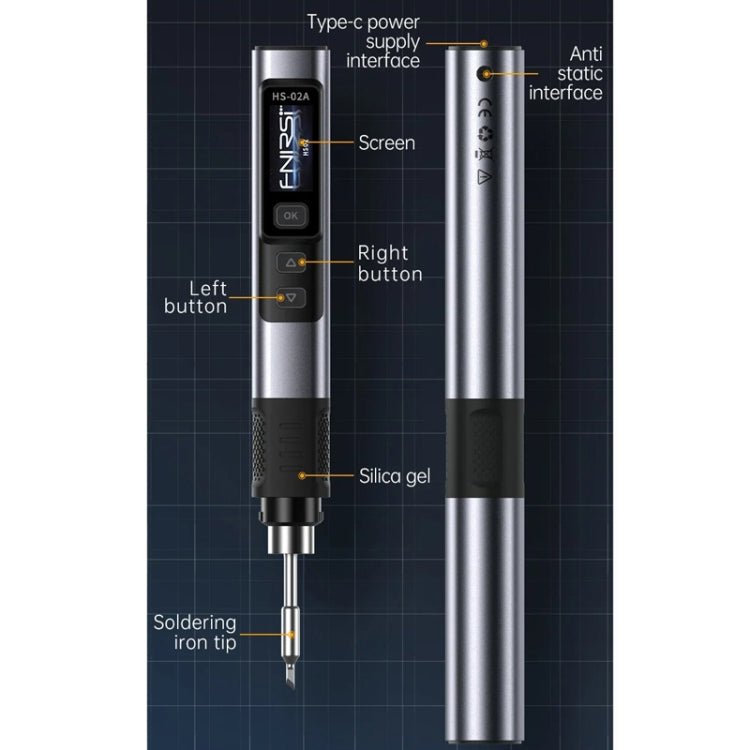 FNIRSI Portable Constant Temperature Soldering Iron Set, Model: HS-02B Standard K - free shipping - PMc TechLife - Order now!