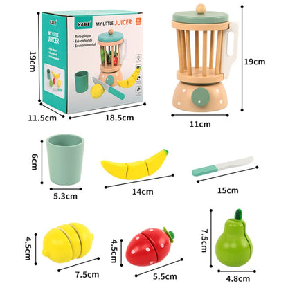 KABI Children Simulation Wooden Pretend Play Toy Kindergarten Parent-Child Interactive Toy, Style: Fruit Vegetable Juicer - Pretend Play Toys by KABI | Online Shopping South Africa | PMC Jewellery | Buy Now Pay Later Mobicred