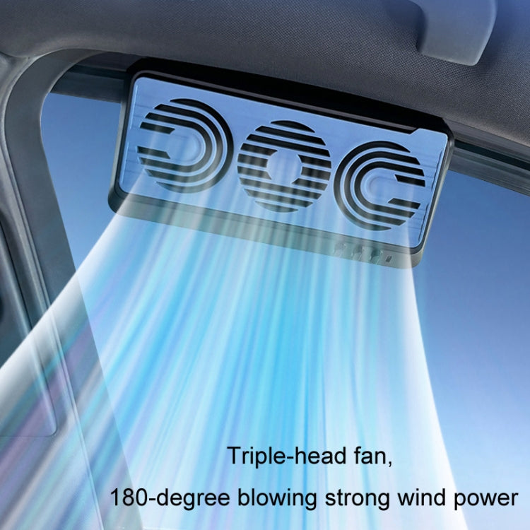 Solar Car Exhaust Fan Air Circulation Cooling Ventilation Fan(Black Blue) - Heating & Fans by PMC TechLife | Online Shopping South Africa | PMC TechLife | Buy Now Pay Later Mobicred