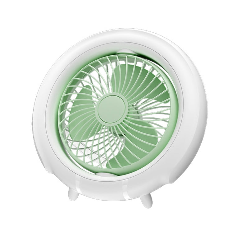 Night Light Desktop Folding Fan Outdoor Camping Hanging Mini Fan, Color: Green Basic - Electric Fans by PMC TechLife | Online Shopping South Africa | PMC TechLife | Buy Now Pay Later Mobicred