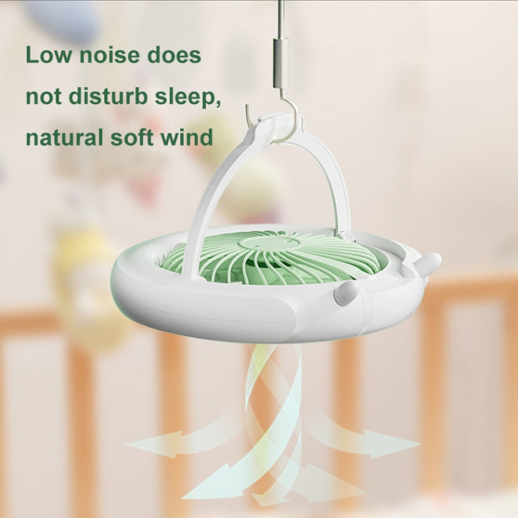 Night Light Desktop Folding Fan Outdoor Camping Hanging Mini Fan, Color: Green Basic - Electric Fans by PMC TechLife | Online Shopping South Africa | PMC TechLife | Buy Now Pay Later Mobicred