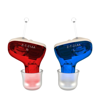 1pair  Invisible In-Ear Hearing Aid Sound Amplifier For The Elderly And Hearing Impaired(Red and Blue) - Hearing Aids by PMC Jewellery | Online Shopping South Africa | PMC Jewellery | Buy Now Pay Later Mobicred