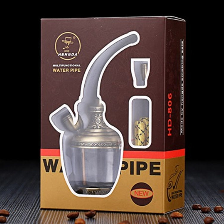 HENGDA HD-806 Dual Purpose Multifunctional Filtered Hookah With Long Hose(Gold) - Hookah Accessories by HENGDA | Online Shopping South Africa | PMC TechLife | Buy Now Pay Later Mobicred