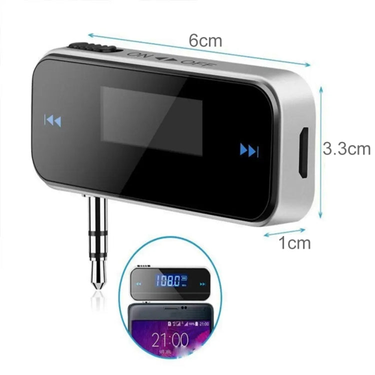 FM-01 3.5mm Music Audio FM Transmitter Mini Wireless Car MP3 Player - Bluetooth Adapters by PMC Jewellery | Online Shopping South Africa | PMC Jewellery | Buy Now Pay Later Mobicred