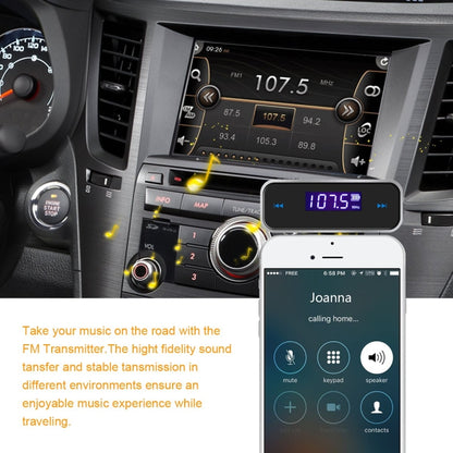 FM-01 3.5mm Music Audio FM Transmitter Mini Wireless Car MP3 Player - Bluetooth Adapters by PMC Jewellery | Online Shopping South Africa | PMC Jewellery | Buy Now Pay Later Mobicred