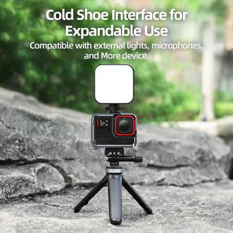 For Insta 360 Ace / Ace Pro TELESIN S6-FMS-02 Vertical Shot Quick Release Metal Rabbit Cage Body Protection Accessories - Mount & Holder by TELESIN | Online Shopping South Africa | PMC Jewellery | Buy Now Pay Later Mobicred