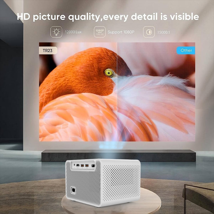 M10 Plus 1280x720P Projector 2.4G / 5G WIFI Bluetooth 5.2 Android 11 System Home Cinema EU Plug - Mini Projector by PMC TechLife | Online Shopping South Africa | PMC TechLife | Buy Now Pay Later Mobicred