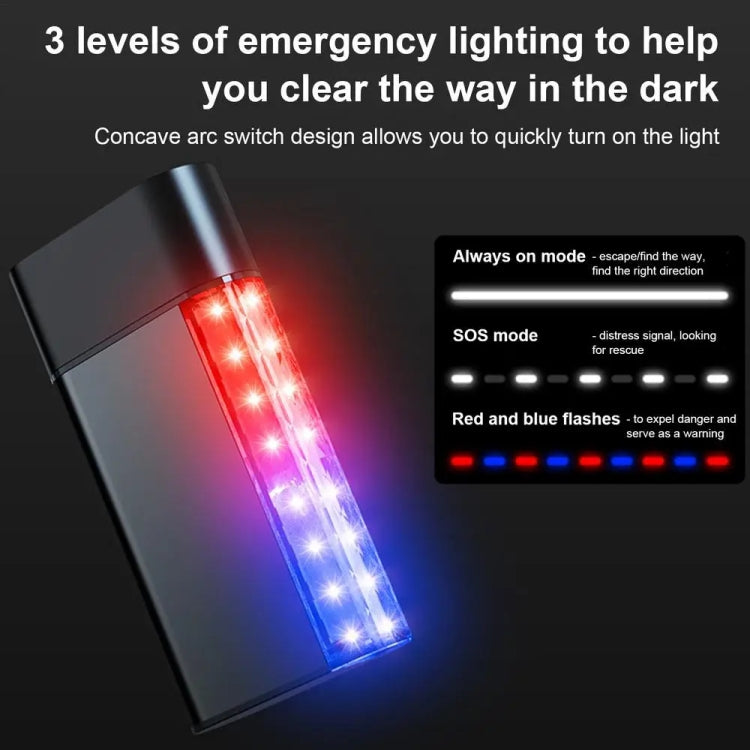 3 In 1 Car Safety Hammer Flashlight Emergency Light With Alarm(Black) - Emergency Hammer by PMC TechLife | Online Shopping South Africa | PMC TechLife | Buy Now Pay Later Mobicred