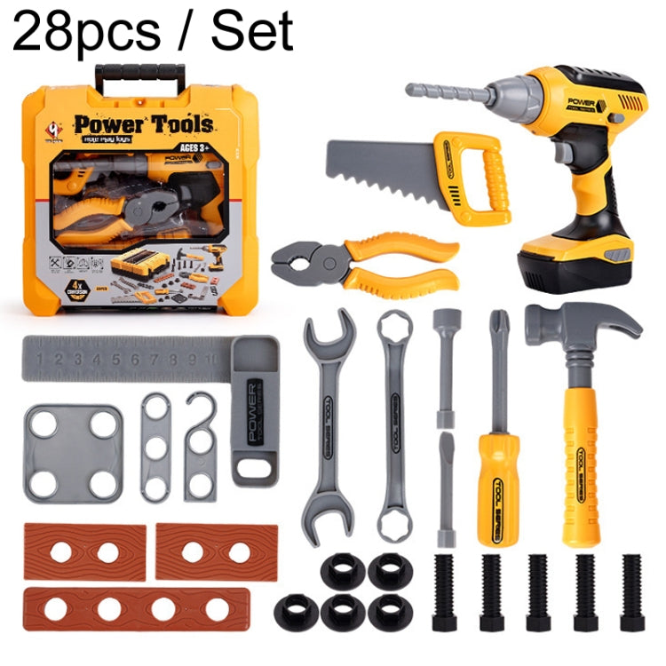 28pcs / Set Children Toolbox Toy Set Pretend Role Playing Simulation Repair Tools, Model: T012A - Pretend Play Toys by PMC Jewellery | Online Shopping South Africa | PMC Jewellery | Buy Now Pay Later Mobicred