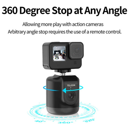 TELESIN TE-GPYT-001 360 Degree Intelligent Follow Gimbal Tracking Camera AI Face Recognition(Black) - Handheld Gimbals by TELESIN | Online Shopping South Africa | PMC Jewellery | Buy Now Pay Later Mobicred