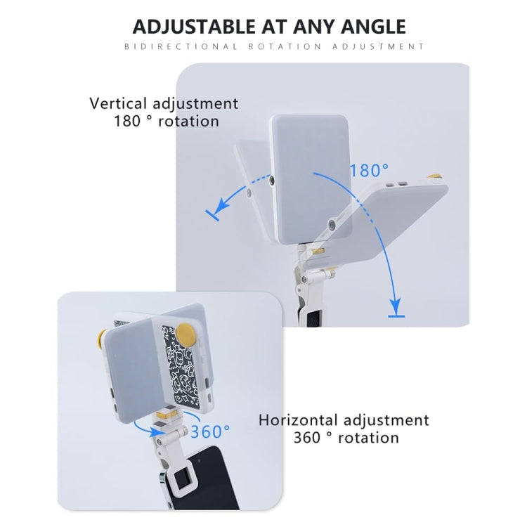 60 LEDs Rechargeable Clip Fill Light With Front & Back Clip Adjusted 3 Light Modes For Phone, Spec: A Type White - Selfie Light by PMC TechLife | Online Shopping South Africa | PMC TechLife | Buy Now Pay Later Mobicred