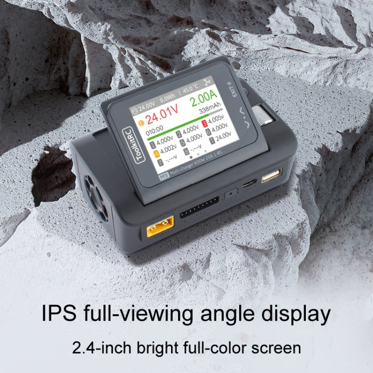 ToolkitRC M9 600W Airplane Li-Po Battery Balance Charger With Voice Function(Black) - free shipping - PMC Jewellery - Order now!