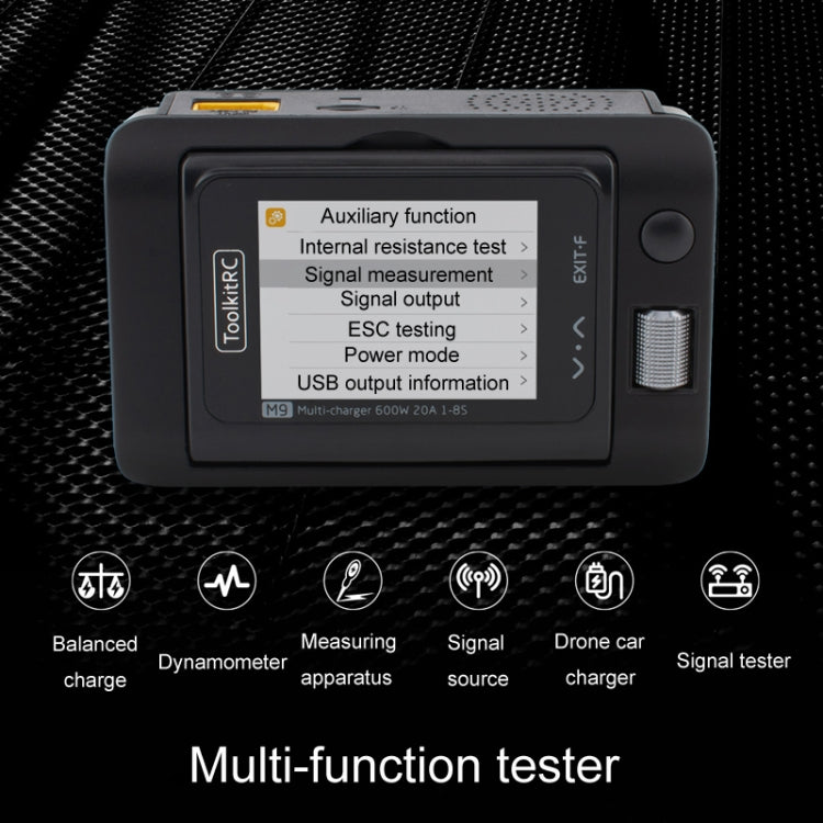 ToolkitRC M9 600W Airplane Li-Po Battery Balance Charger With Voice Function(Black) - free shipping - PMC Jewellery - Order now!