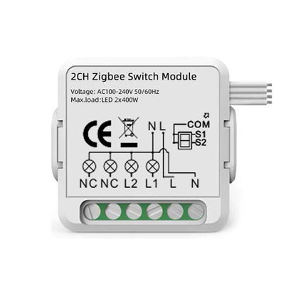 2CH Zigbee Smart Switch Module For Alexa / Google Home / Tuya Smart Life APP - Smart Switch by PMC Jewellery | Online Shopping South Africa | PMC Jewellery | Buy Now Pay Later Mobicred