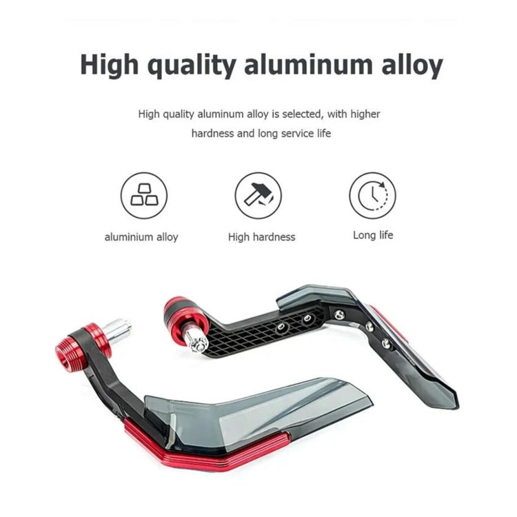 4 In 1 Motorcycle Modification Accessories Horn Windshield Windproof Protective Cover+Handlebar Plastic Throttle Grip Accessories(Red) - Grips by PMC TechLife | Online Shopping South Africa | PMC TechLife | Buy Now Pay Later Mobicred