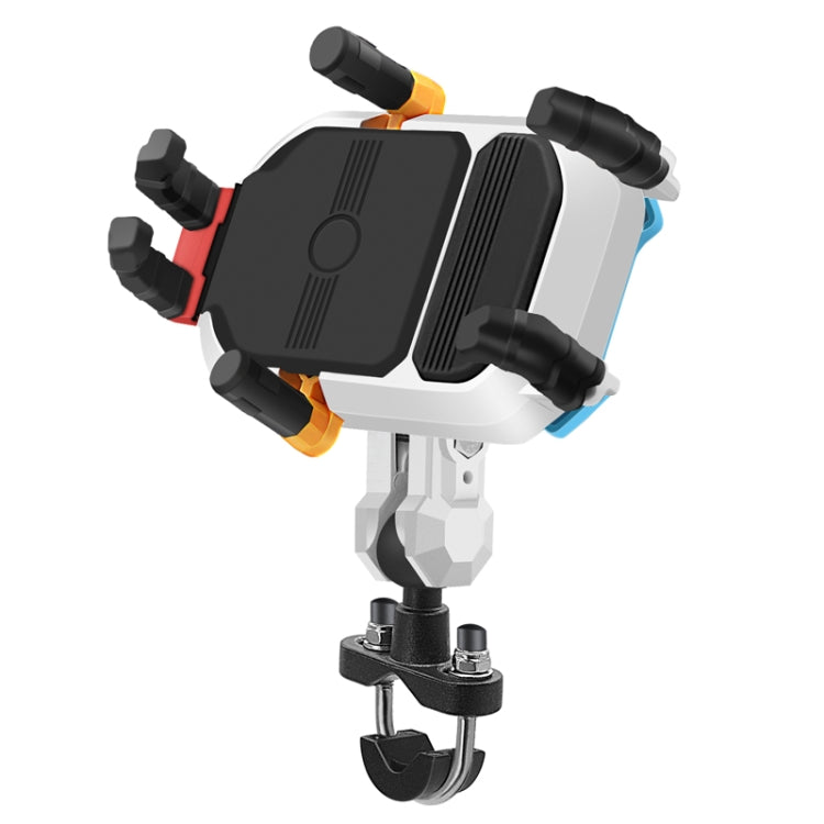 Colorful Motorcycle Shock-absorbing Navigation Mobile Phone Holder(Handlebar Model) - Holder by PMC Jewellery | Online Shopping South Africa | PMC Jewellery | Buy Now Pay Later Mobicred