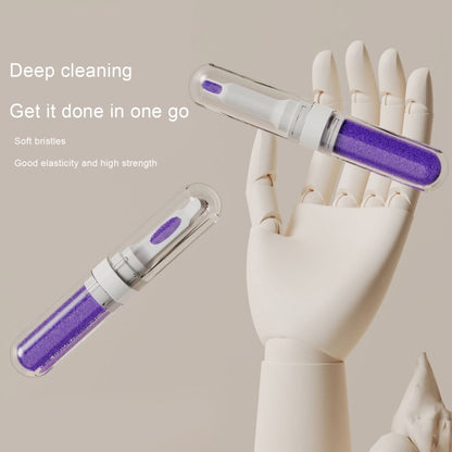 2pcs 3-in-1 Multi-purpose Bluetooth Earphone Cleaning Pen Keyboard Cleaning Brush(Purple) - Other Accessories by PMC Jewellery | Online Shopping South Africa | PMC Jewellery | Buy Now Pay Later Mobicred