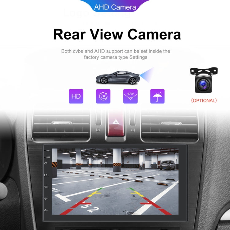 7inch Android 13.0 Dual Butt Universal Wireless Carplay Car Navigation Center Control All-In-One Monitor(Standard+AHD Camera) - Car MP3 & MP4 & MP5 by PMC Jewellery | Online Shopping South Africa | PMC Jewellery | Buy Now Pay Later Mobicred