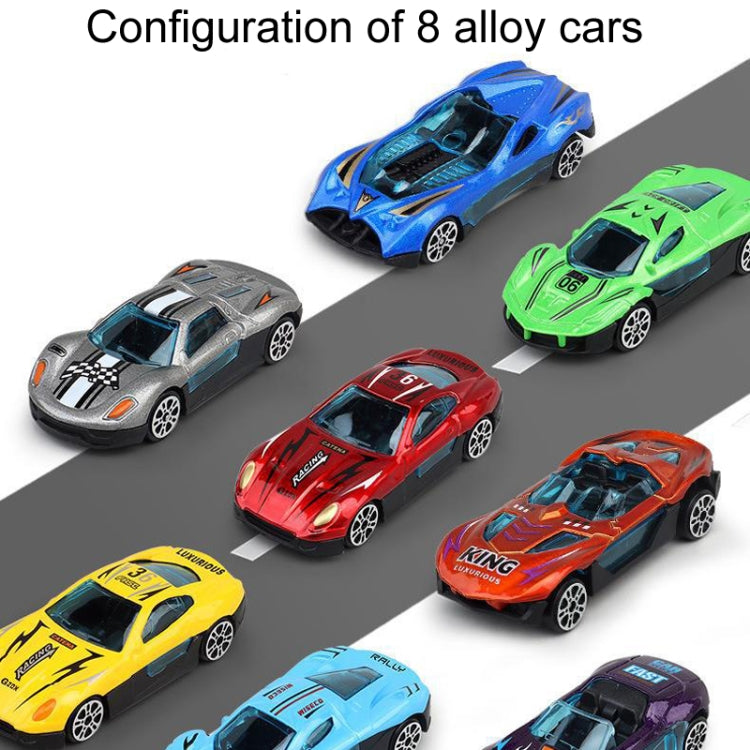 Children Transformable Ejector Truck Toys Foldable Storage Model Alloy Vehicle, Model: With 8 Cars - Model Toys by PMC Jewellery | Online Shopping South Africa | PMC Jewellery | Buy Now Pay Later Mobicred