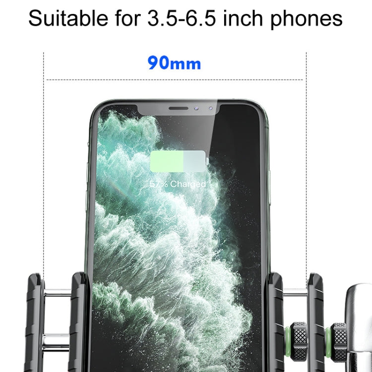 Kewig M8S Bicycle Aluminum Navigation Mount Outdoor Cycling Cell Phone Holder(Silver) - Holder by Kewig | Online Shopping South Africa | PMC TechLife | Buy Now Pay Later Mobicred