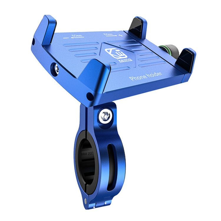 Kewig M7 Bicycle 4 Claws Aluminum Navigational Bracket Outdoor Cycling Cell Phone Holder(Blue) - Holder by Kewig | Online Shopping South Africa | PMC TechLife | Buy Now Pay Later Mobicred