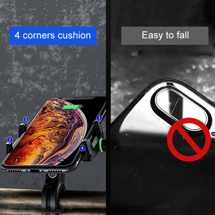 Kewig M7 Bicycle 4 Claws Aluminum Navigational Bracket Outdoor Cycling Cell Phone Holder(Silver) - Holder by Kewig | Online Shopping South Africa | PMC TechLife | Buy Now Pay Later Mobicred