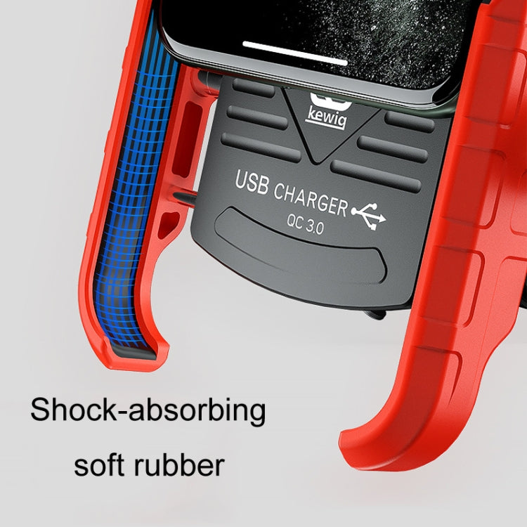 Kewig M8 Motorcycle Navigation Phone Holder Outdoor Riding Charging Bracket(Black) - free shipping - PMC TechLife - Order now!