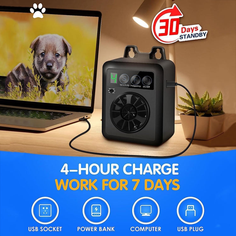 K6 Digital Display Intelligent Ultrasonic Barking Control Device Dog Training Device Repellent Device(Black) - Training Aids by PMC TechLife | Online Shopping South Africa | PMC TechLife | Buy Now Pay Later Mobicred