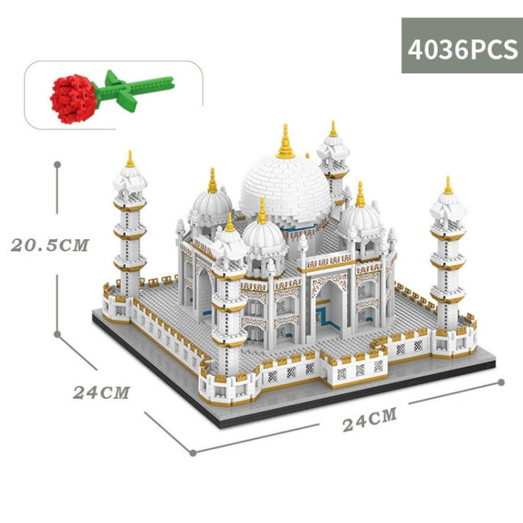 4036pcs /Box High Difficulty Micro-Particle Taj Mahal Castle Building Blocks Children Puzzle Toys Festival Gift - Building Blocks by PMC Jewellery | Online Shopping South Africa | PMC Jewellery | Buy Now Pay Later Mobicred