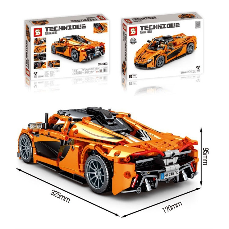 SEMBO 8602 1:14 Sports Racing Car Model Building Blocks Puzzle Assembly Children Toy - Building Blocks by SEMBO | Online Shopping South Africa | PMC Jewellery | Buy Now Pay Later Mobicred