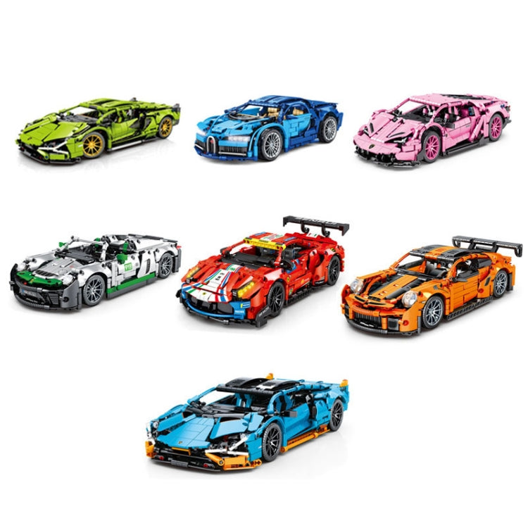 SEMBO 701949 1:14 Sports Racing Car Model Building Blocks Puzzle Assembly Children Toy - Building Blocks by SEMBO | Online Shopping South Africa | PMC Jewellery | Buy Now Pay Later Mobicred